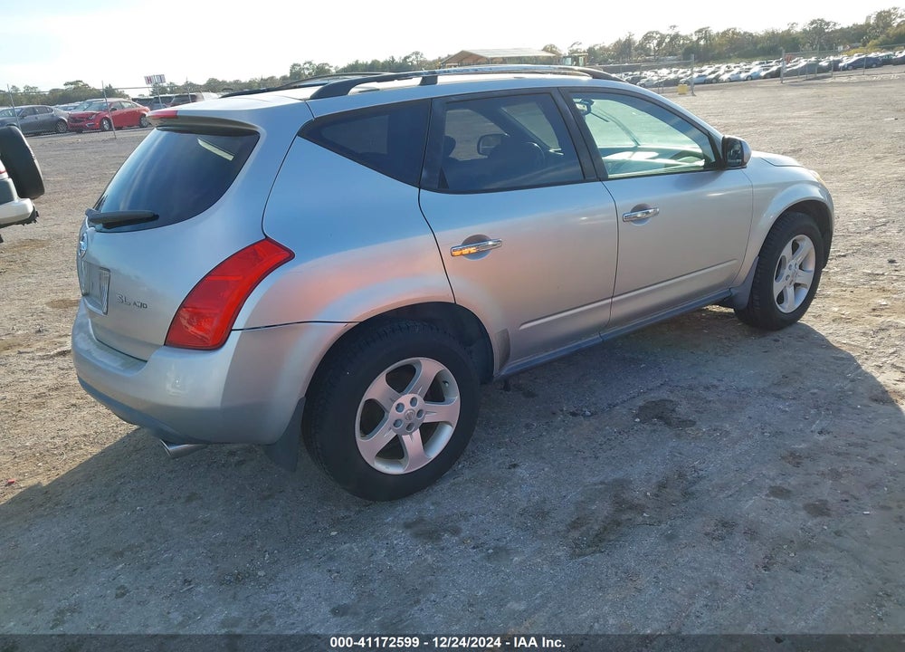 2003 NISSAN MURANO SL VIN: JN8AZ08W63W223779