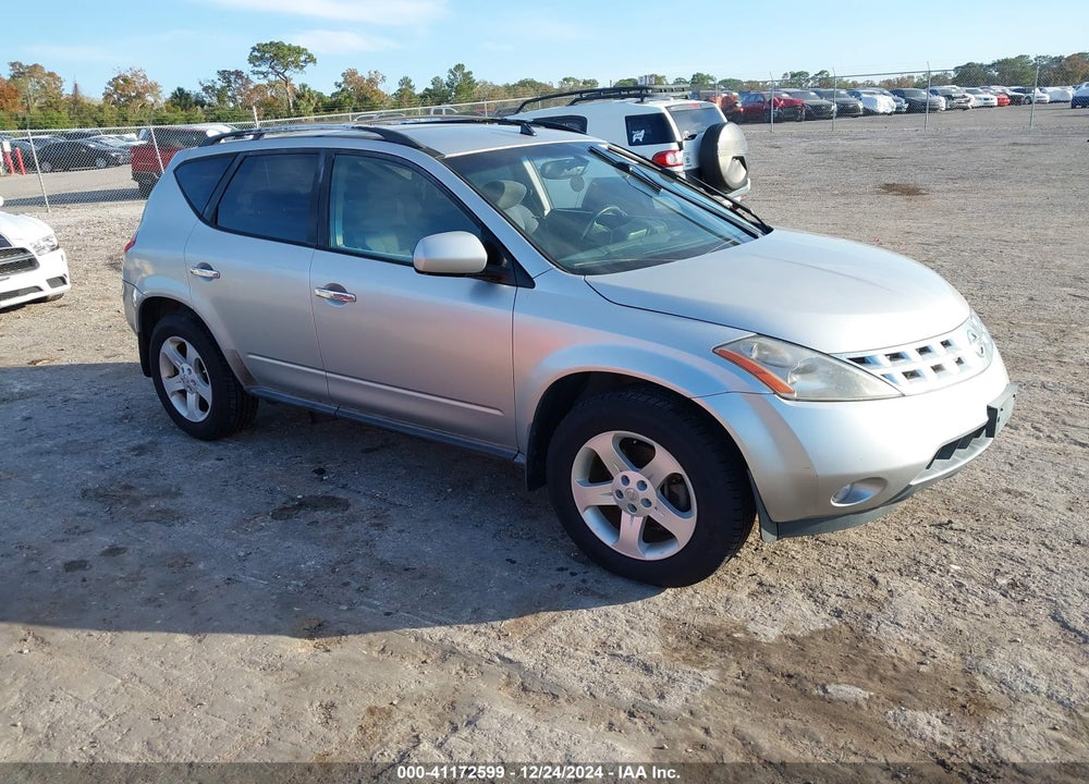 2003 NISSAN MURANO SL VIN: JN8AZ08W63W223779