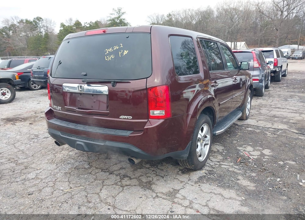2014 HONDA PILOT EX-L VIN: 5FNYF4H58EB045477