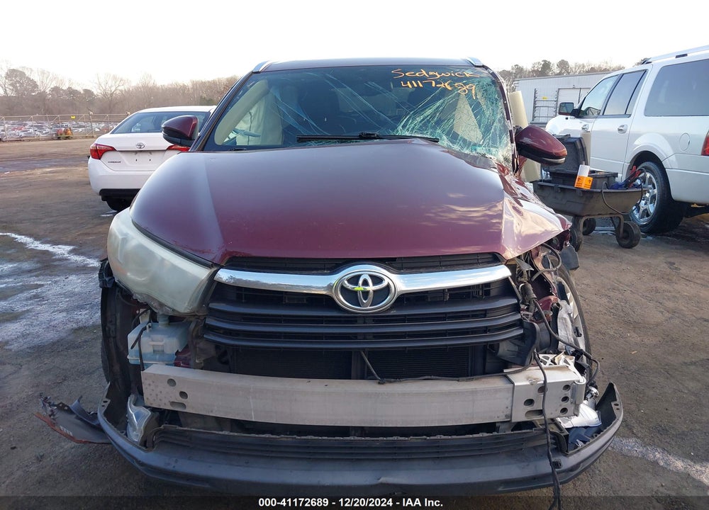 2015 TOYOTA HIGHLANDER LIMITED V6 VIN: 5TDDKRFH0FS099437