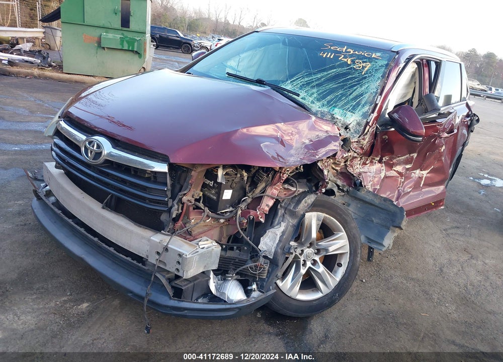 2015 TOYOTA HIGHLANDER LIMITED V6 VIN: 5TDDKRFH0FS099437