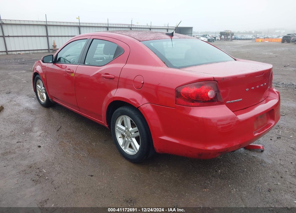 2013 DODGE AVENGER VIN: 1C3CDZCG8DN525027