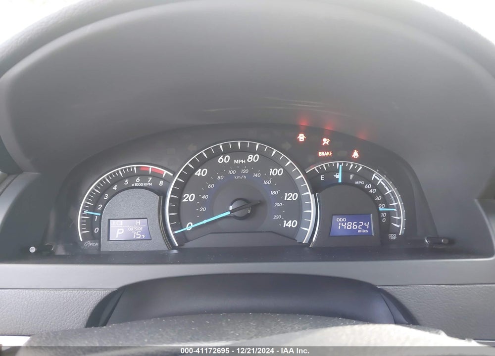 2012 TOYOTA CAMRY XLE V6 VIN: 4T1BK1FK3CU017675