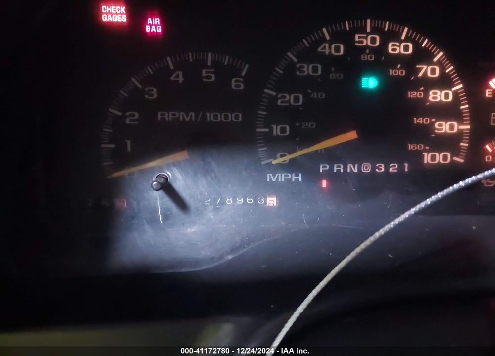 1997 CHEVROLET K1500 FLEETSIDE VIN: 1GCEK19RXVE128165