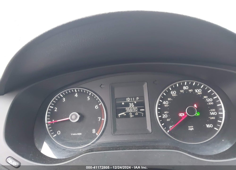 2012 VOLKSWAGEN JETTA 2.5L SE VIN: 3VWDX7AJ9CM398319