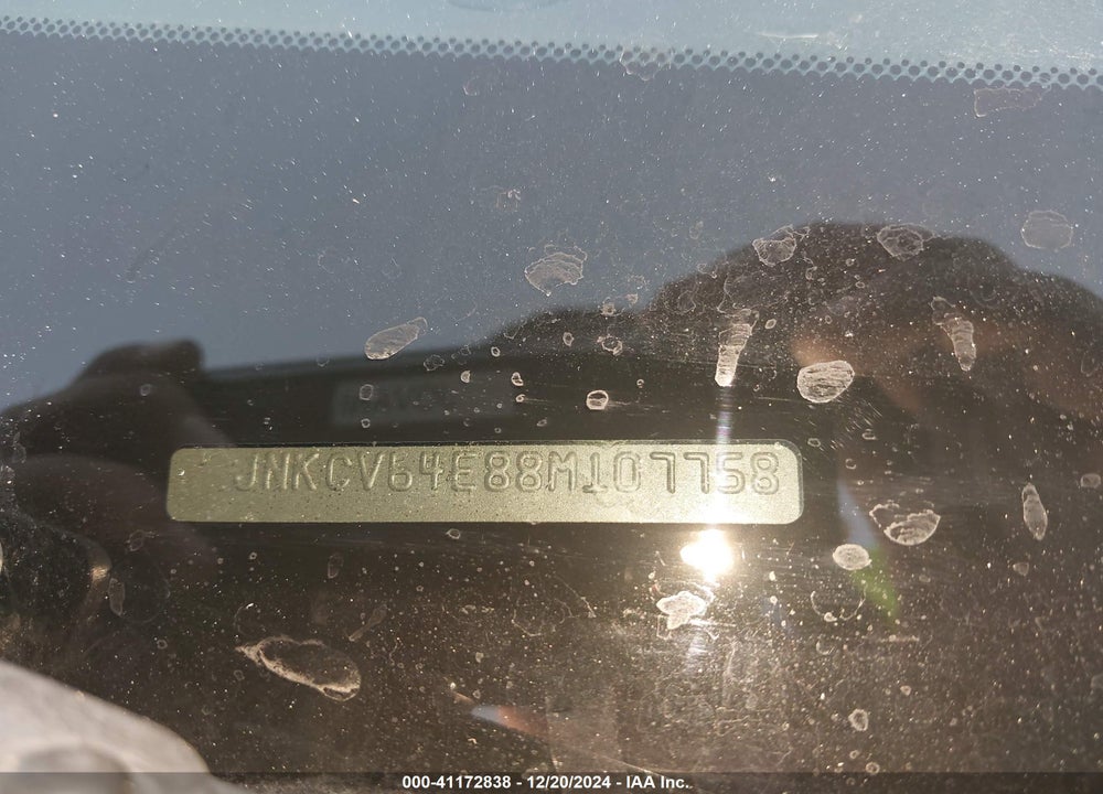 2008 INFINITI G37 VIN: JNKCV64E88M107758