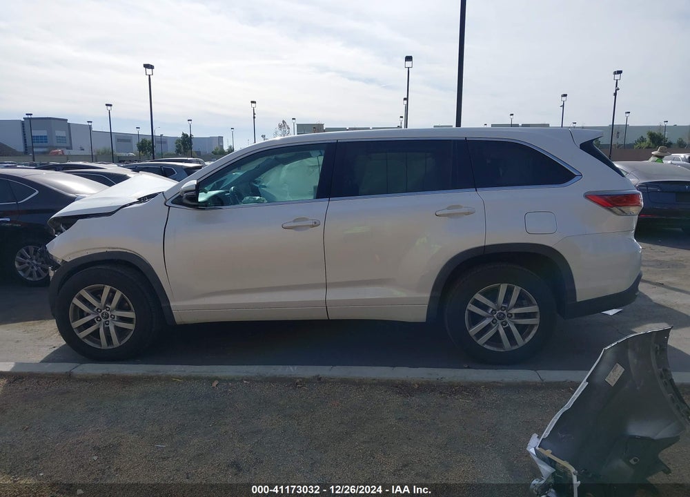 2016 TOYOTA HIGHLANDER LE V6 VIN: 5TDZKRFHXGS159909