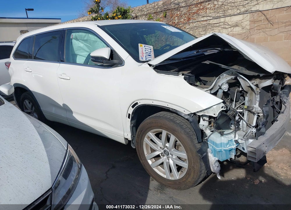 2016 TOYOTA HIGHLANDER LE V6 VIN: 5TDZKRFHXGS159909