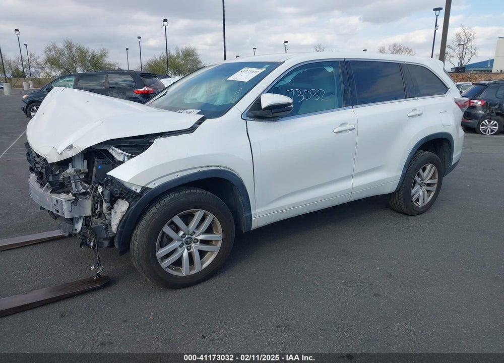 2016 TOYOTA HIGHLANDER LE V6 VIN: 5TDZKRFHXGS159909