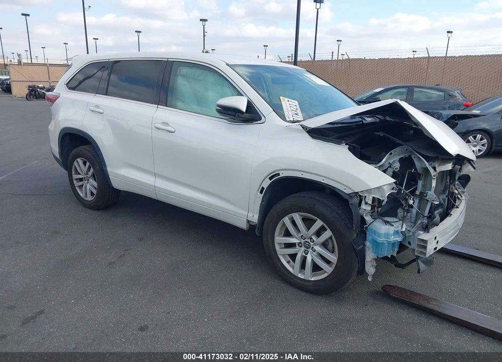 2016 TOYOTA HIGHLANDER LE V6 VIN: 5TDZKRFHXGS159909