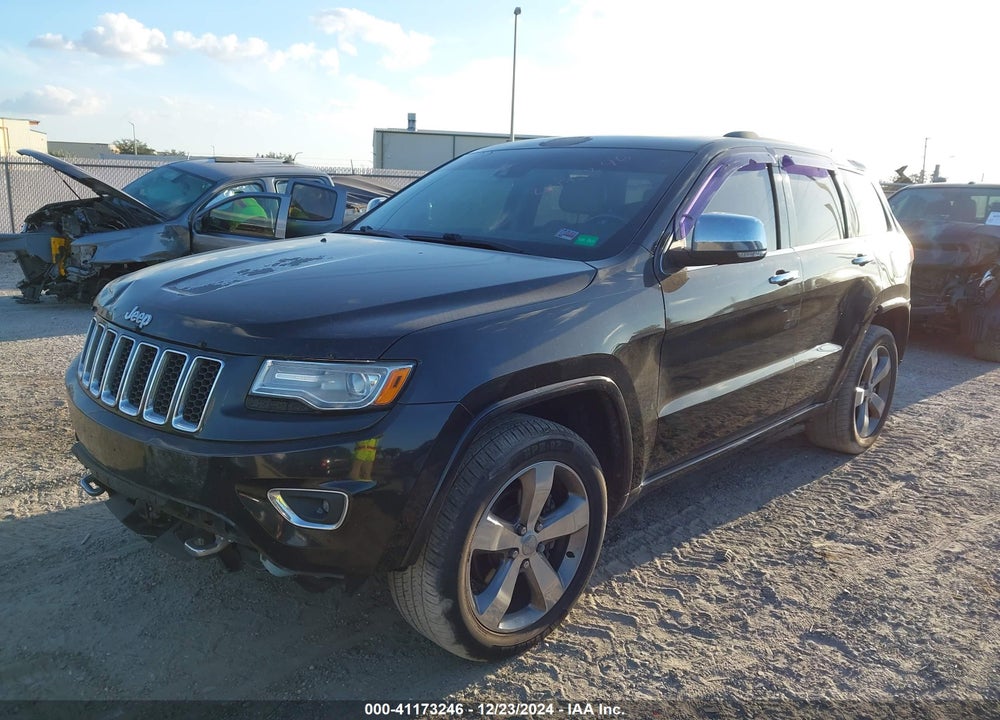 2014 JEEP GRAND CHEROKEE OVERLAND VIN: 1C4RJECMXEC537481