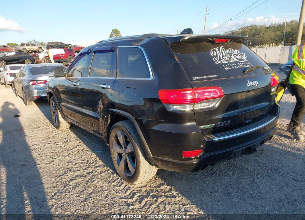 2014 JEEP GRAND CHEROKEE OVERLAND VIN: 1C4RJECMXEC537481