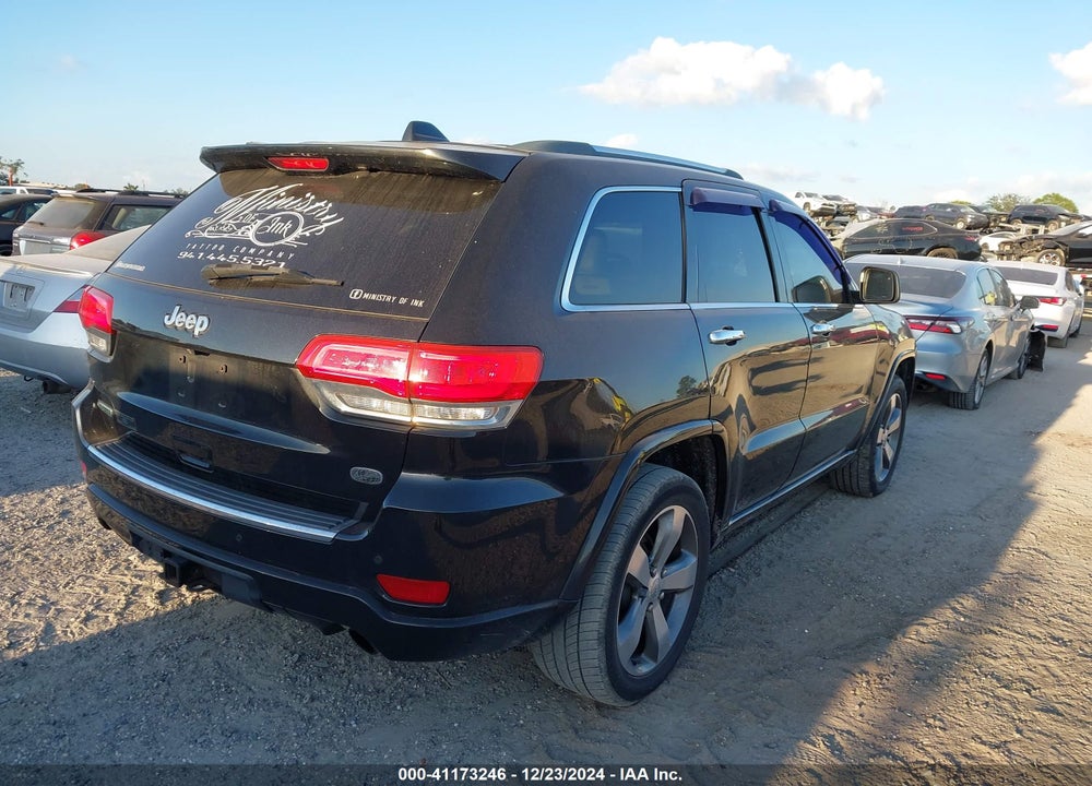 2014 JEEP GRAND CHEROKEE OVERLAND VIN: 1C4RJECMXEC537481