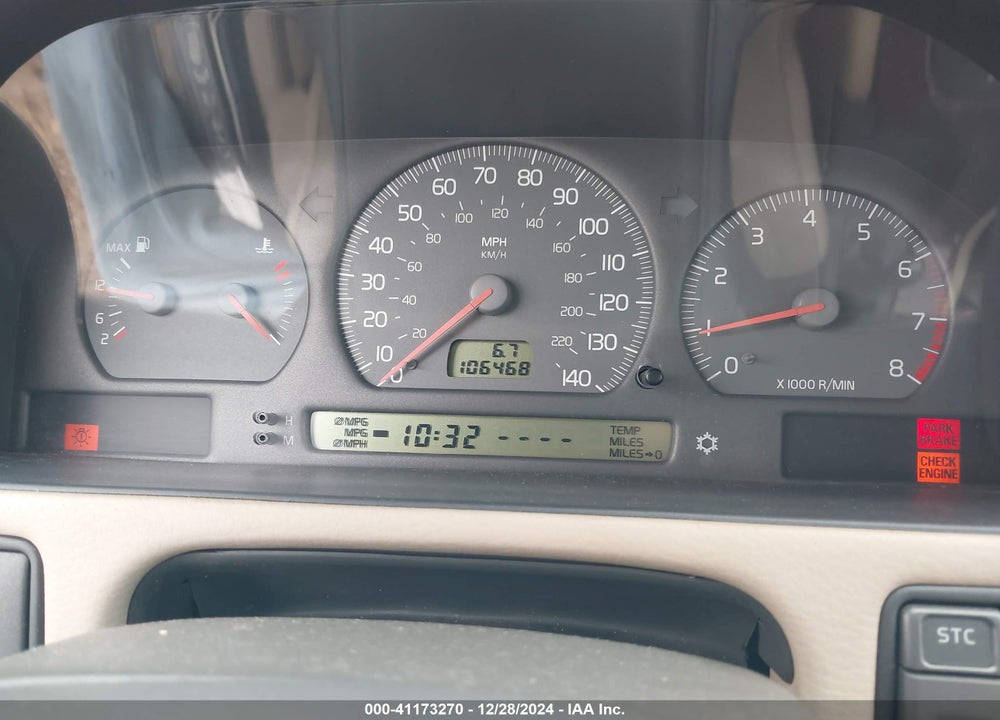 2003 VOLVO C70 LT VIN: YV1NC63D23J036943