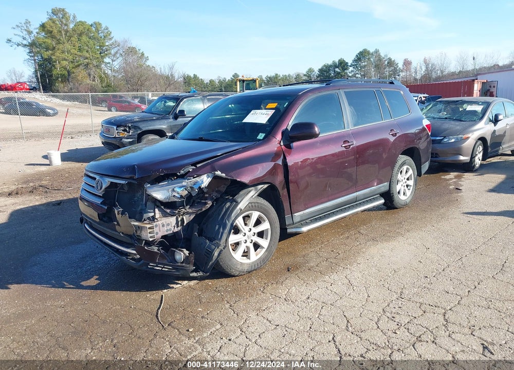 2012 TOYOTA HIGHLANDER SE VIN: 5TDZA3EH9CS017398