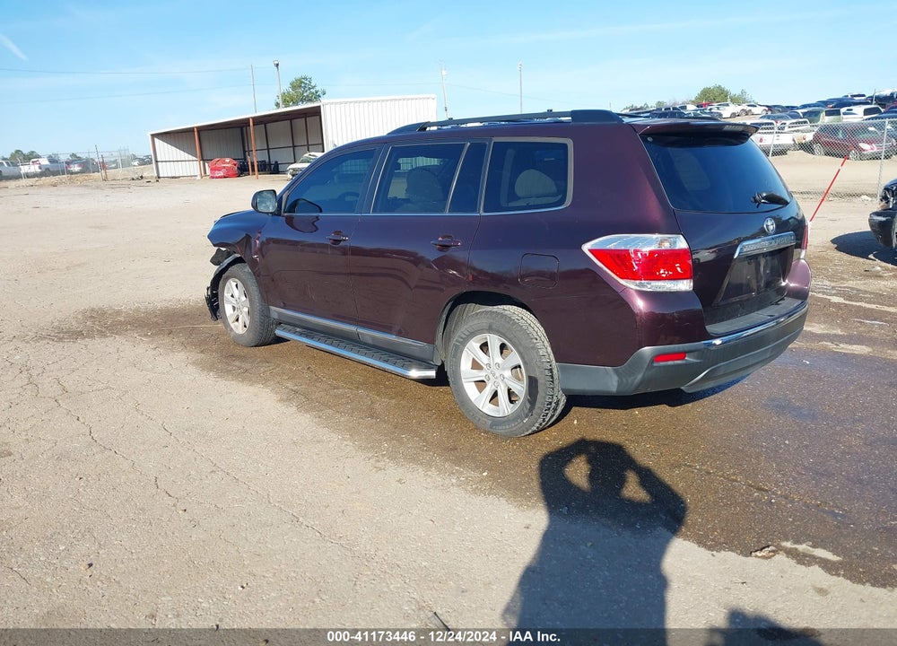 2012 TOYOTA HIGHLANDER SE VIN: 5TDZA3EH9CS017398
