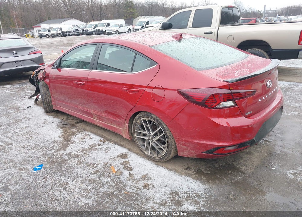 2019 HYUNDAI ELANTRA VIN: KMHD04LB9KU813625