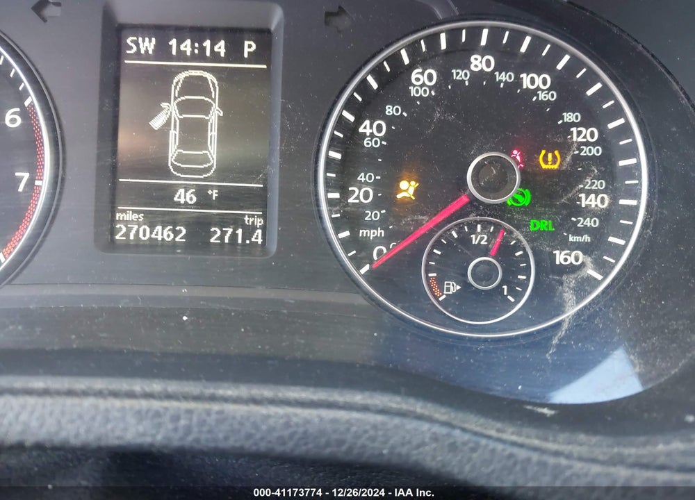2012 VOLKSWAGEN PASSAT VIN: 1VWBP7A3XCC095222