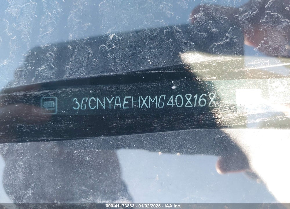 2021 CHEVROLET SILVERADO 1500 VIN: 3GCNYAEHXMG408168