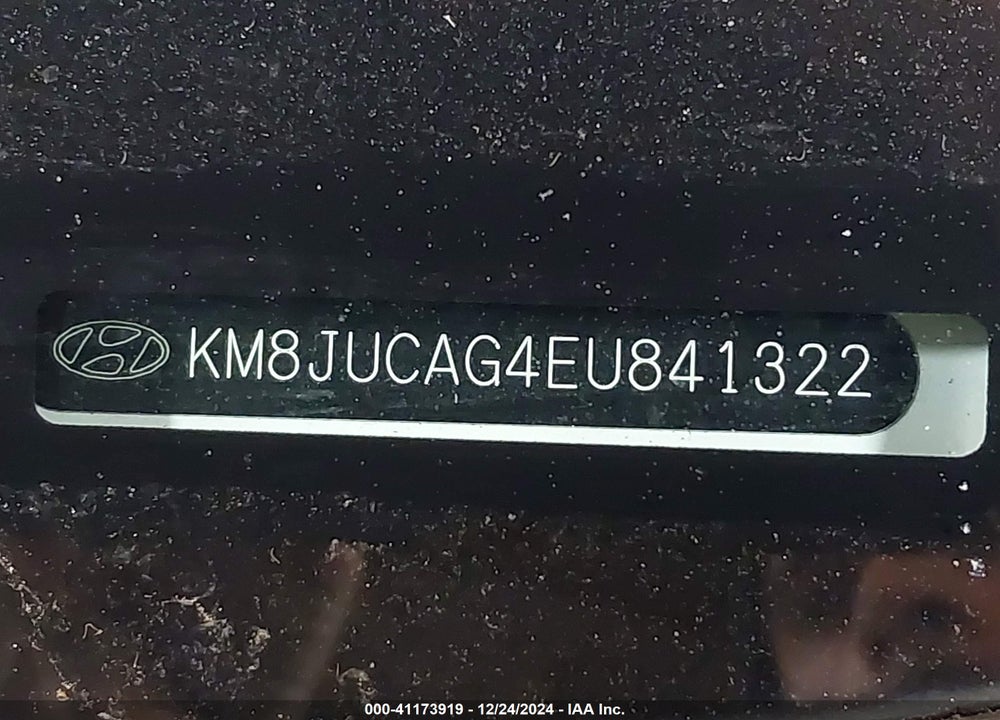 2014 HYUNDAI TUCSON LIMITED VIN: KM8JUCAG4EU841322