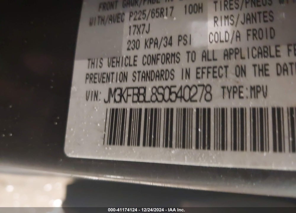 2025 MAZDA CX-5 VIN: JM3KFBBL8S0540278