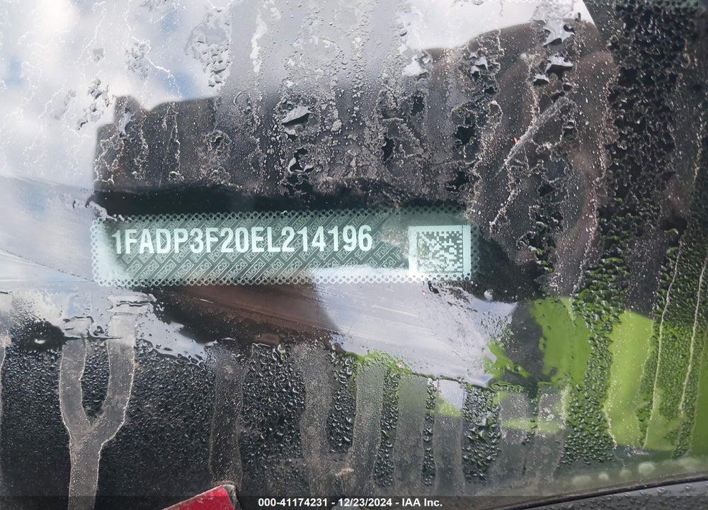 2014 FORD FOCUS VIN: 1FADP3F20EL214196