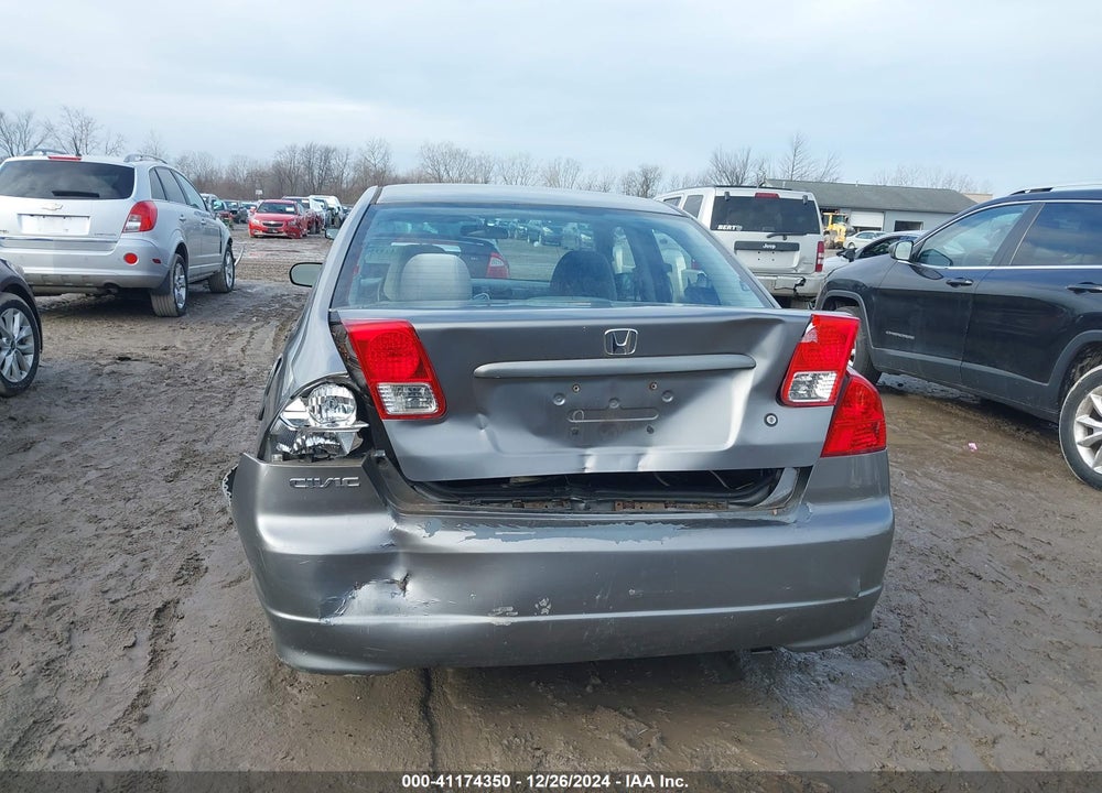 2005 HONDA CIVIC VP VIN: 1HGES16385L006563