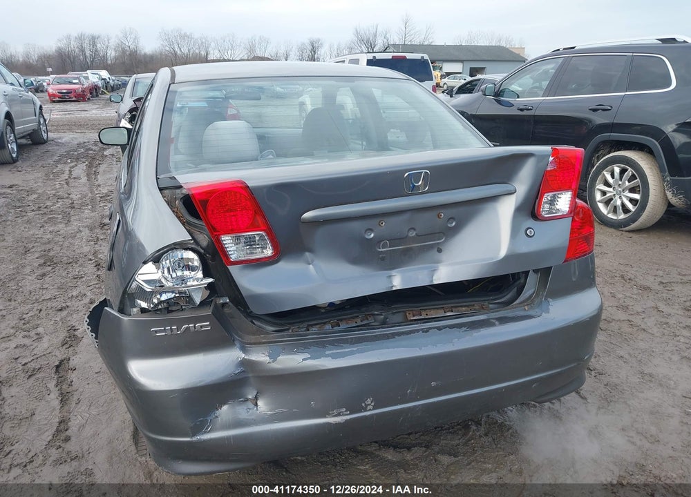 2005 HONDA CIVIC VP VIN: 1HGES16385L006563