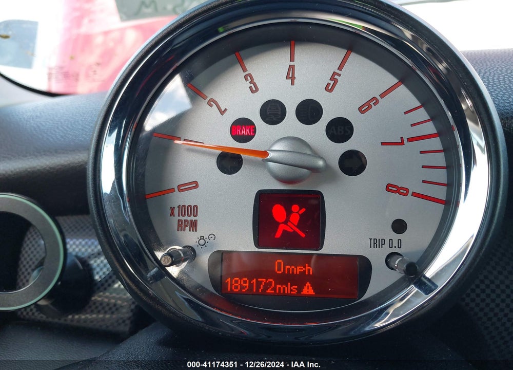 2012 MINI COOPER S VIN: WMWSV3C57CTY27156