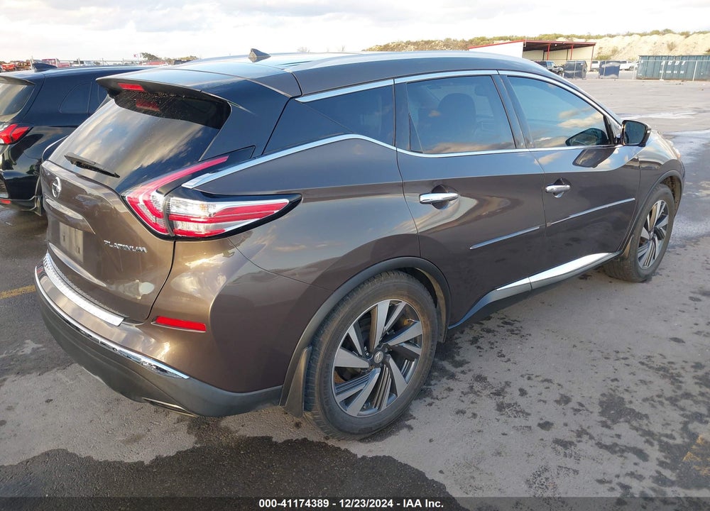 2015 NISSAN MURANO PLATINUM VIN: 5N1AZ2MG3FN288536