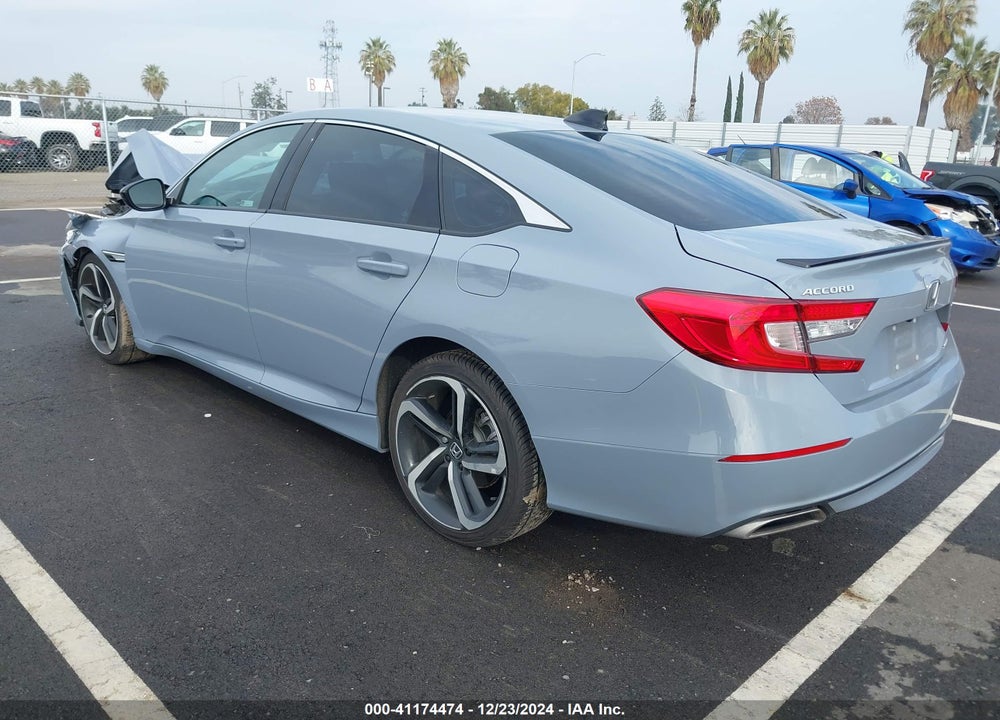 2022 HONDA ACCORD VIN: 1HGCV1F38NA075358