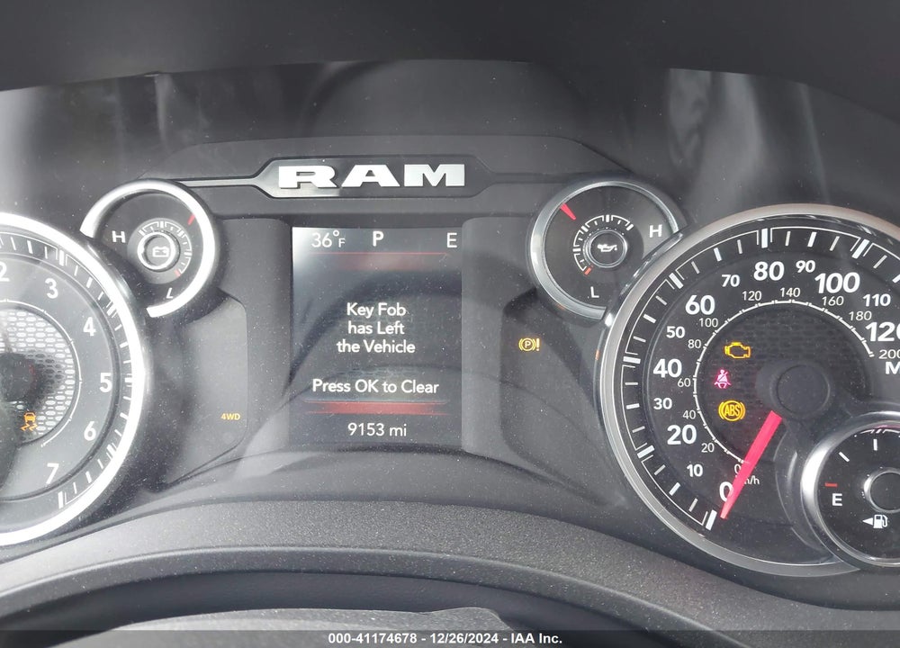 2024 RAM 1500 TRADESMAN 4X4 5'7 BOX VIN: 1C6RRFGG9RN185594