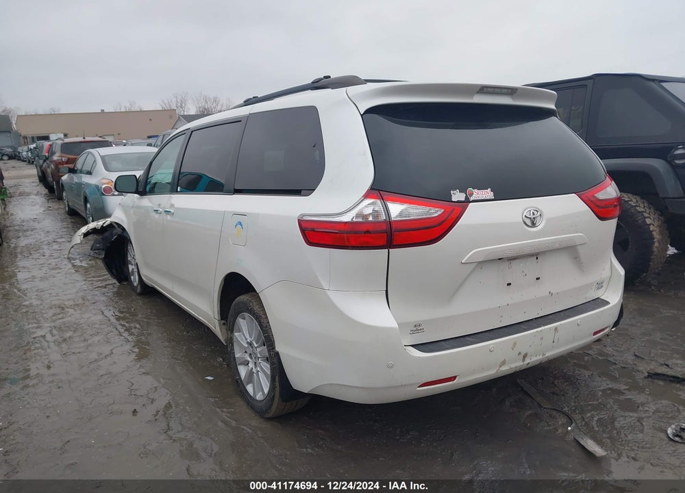 2015 TOYOTA SIENNA XLE LIMITED VIN: 5TDDK3DCXFS104504