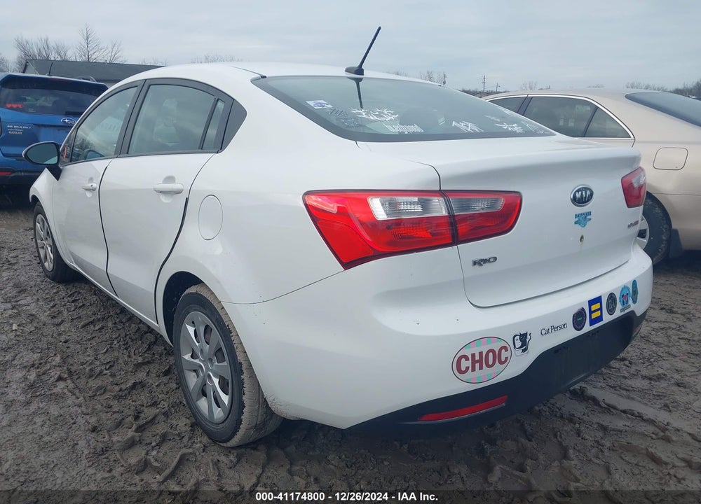 2012 KIA RIO VIN: KNADN4A33C6052904