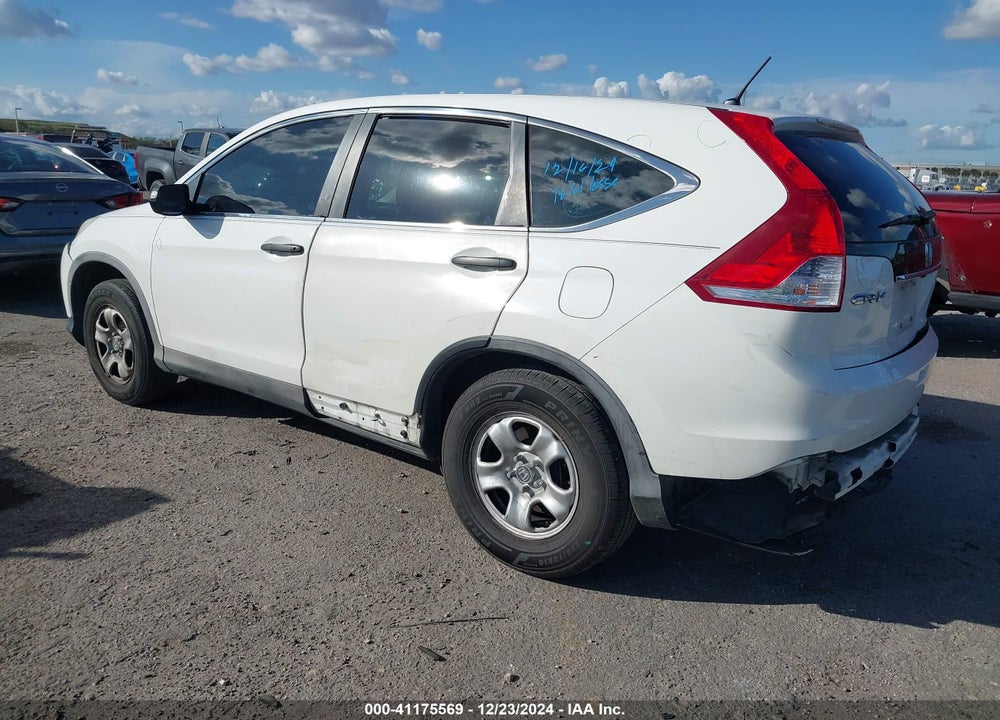 2012 HONDA CR-V LX VIN: 5J6RM3H30CL017955