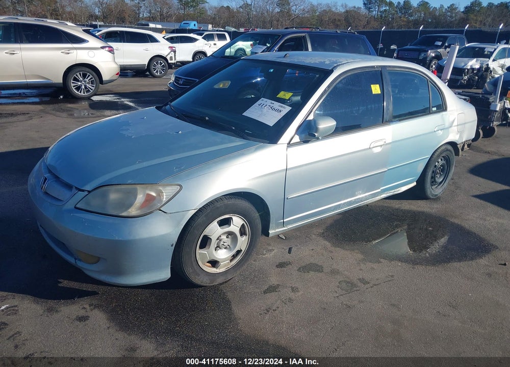 2005 HONDA CIVIC HYBRID VIN: JHMES96645S019483