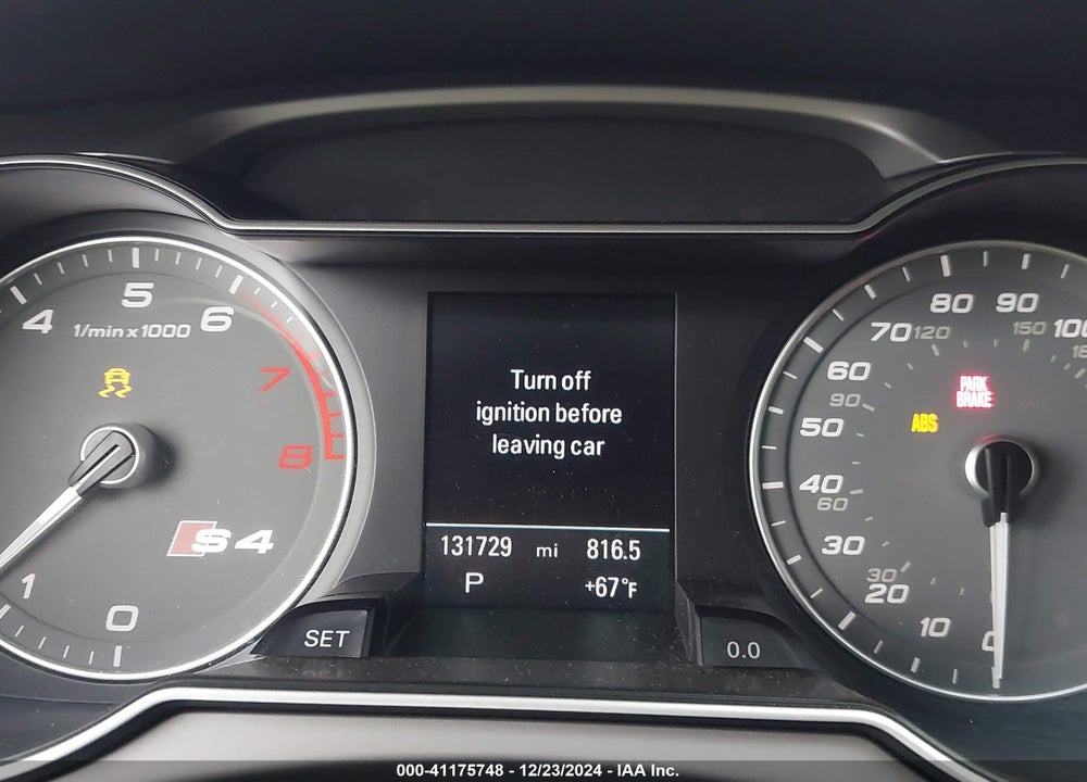 2013 AUDI S4 3.0T PREMIUM PLUS VIN: WAUKGAFL4DA118738