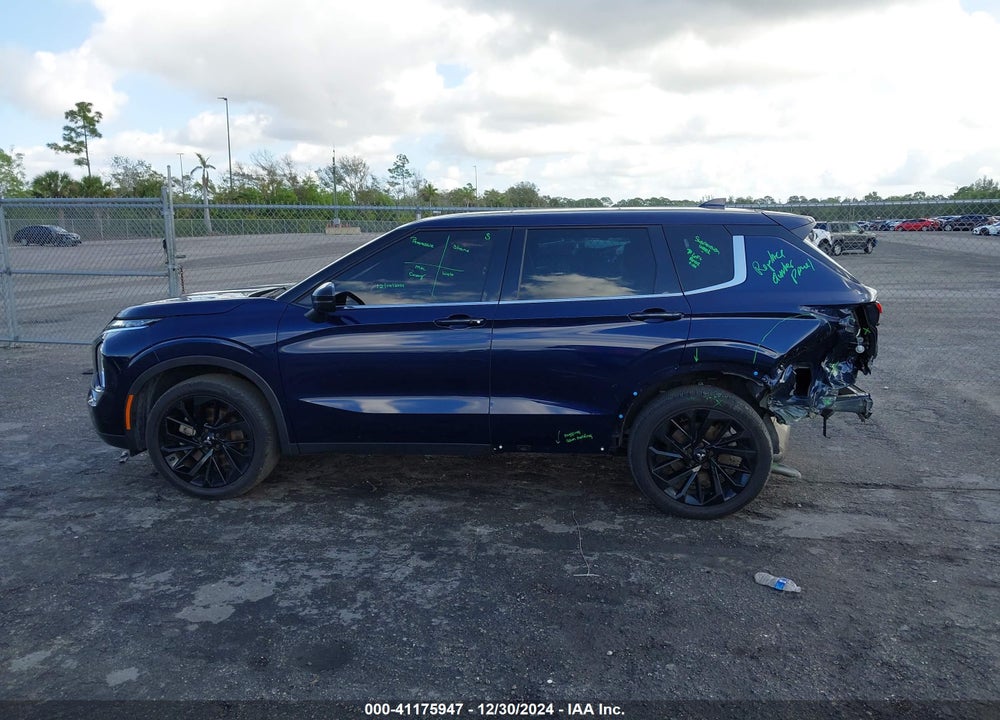 2022 MITSUBISHI OUTLANDER BLACK EDITION 2WD/SE 2.5 2WD/SE LAUNCH EDITION 2WD VIN: JA4J3UA87NZ089912