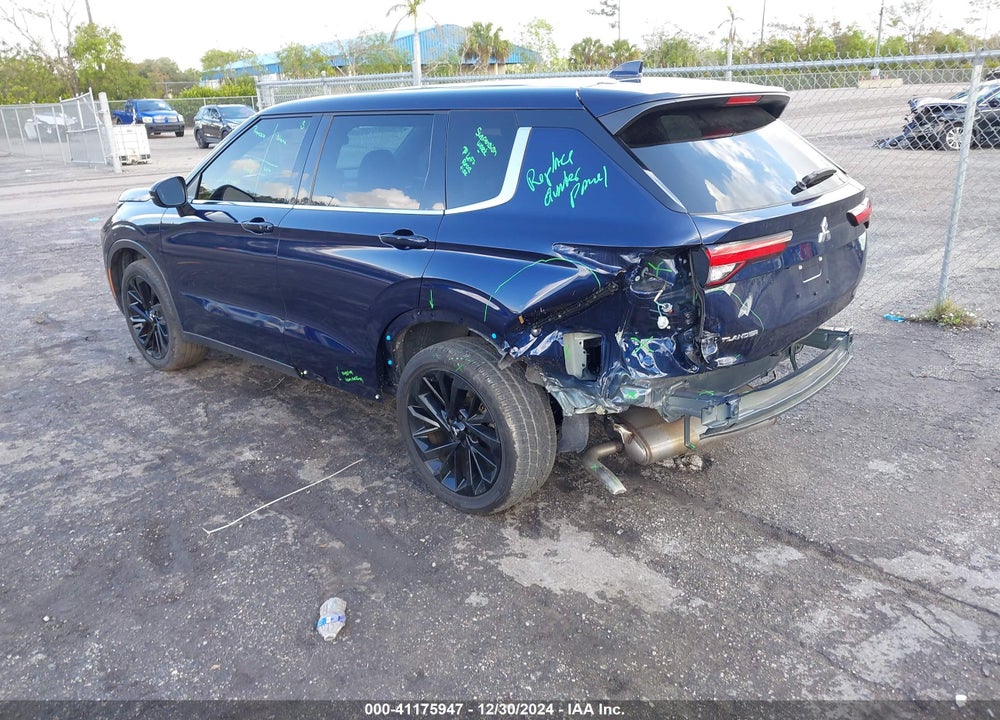 2022 MITSUBISHI OUTLANDER BLACK EDITION 2WD/SE 2.5 2WD/SE LAUNCH EDITION 2WD VIN: JA4J3UA87NZ089912