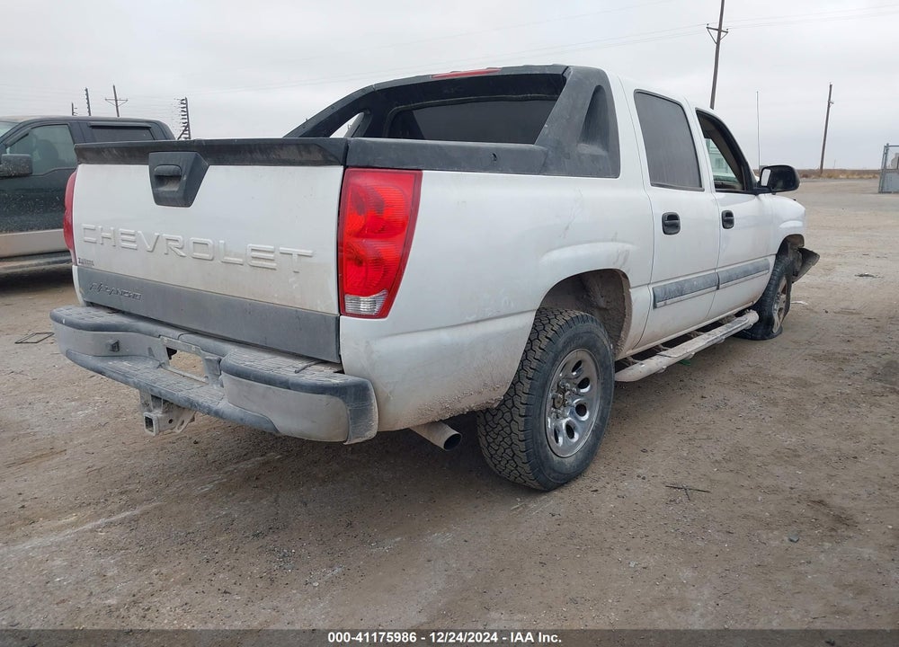 2004 CHEVROLET AVALANCHE 1500 VIN: 3GNEK12T94G161792