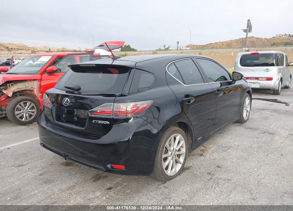 2012 LEXUS CT 200H PREMIUM VIN: JTHKD5BH9C2118732
