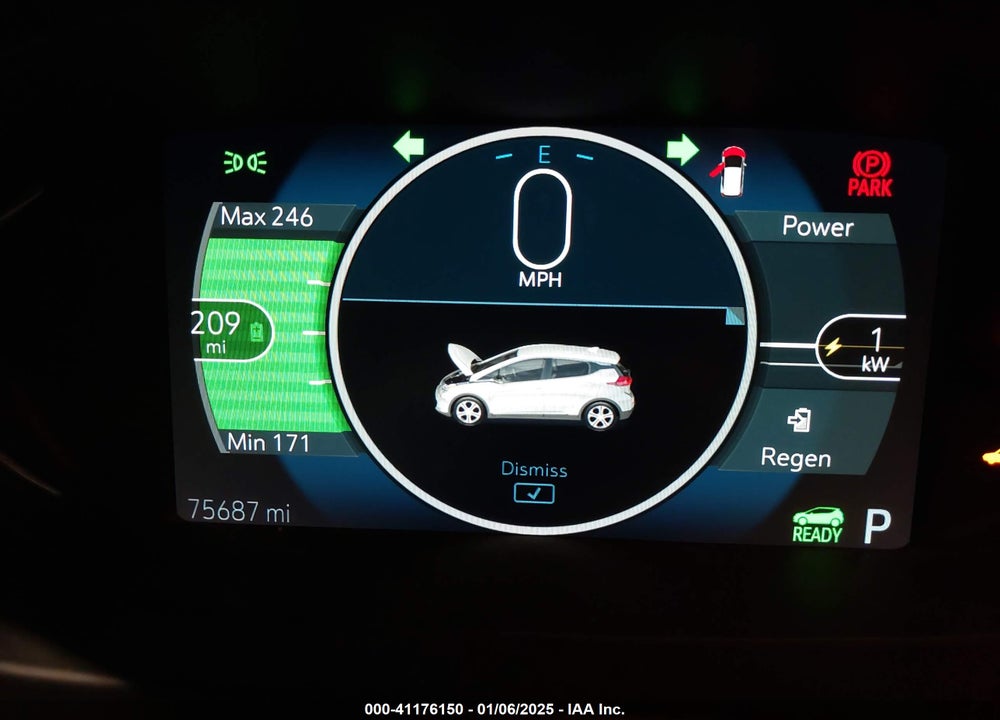 2019 CHEVROLET BOLT EV PREMIER VIN: 1G1FZ6S01K4103125