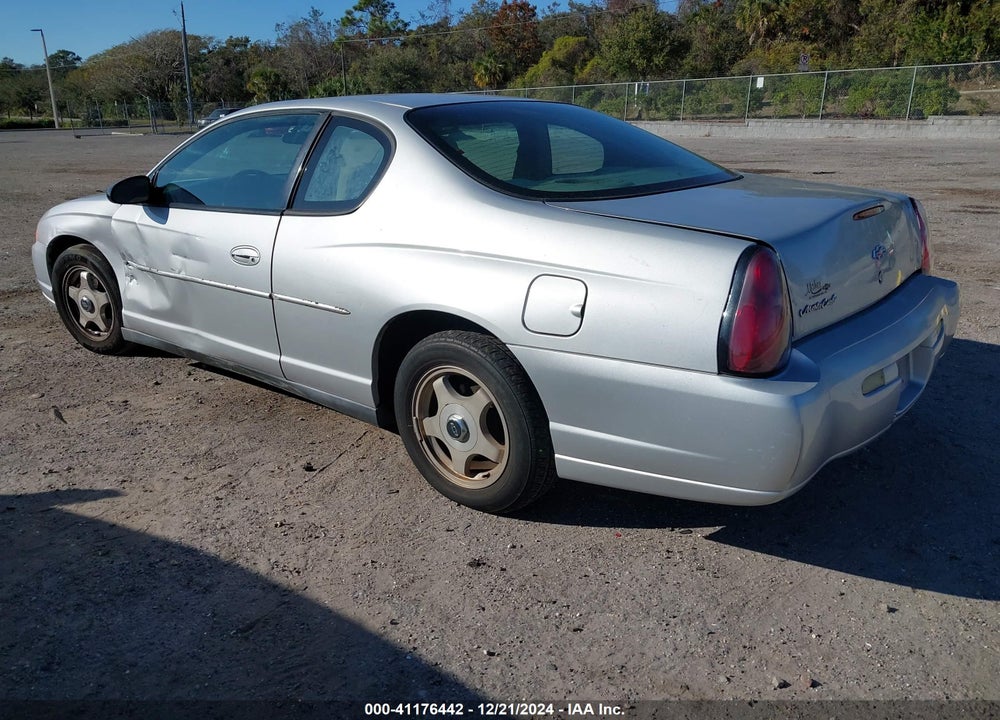 2004 CHEVROLET MONTE CARLO LS VIN: 2G1WW12E049184268