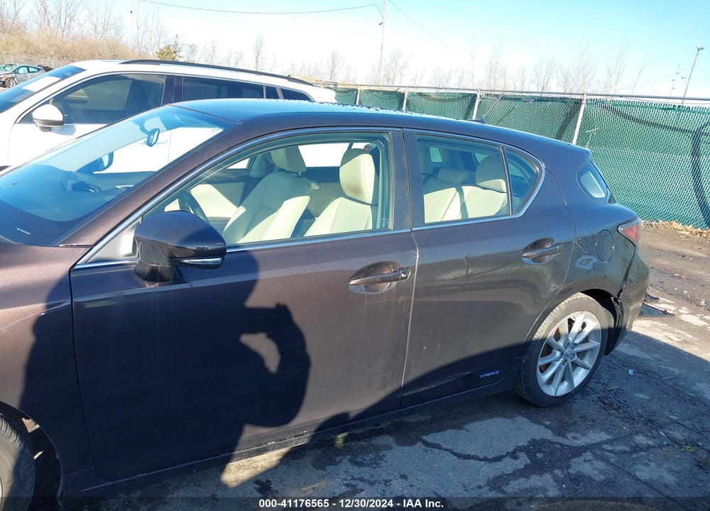 2012 LEXUS CT 200H VIN: JTHKD5BH3C2108438
