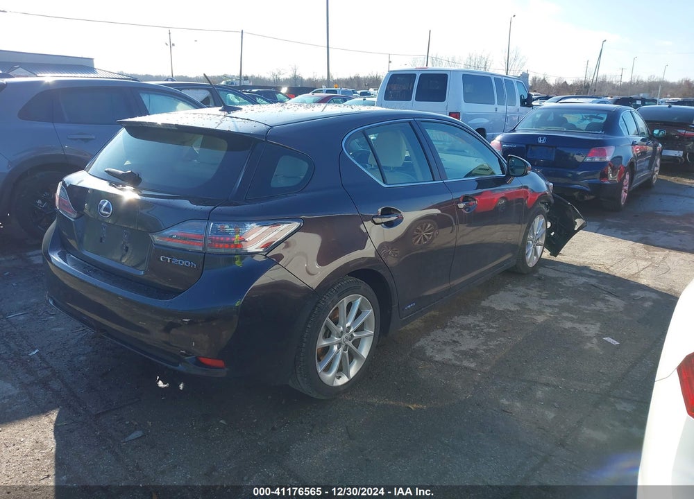 2012 LEXUS CT 200H VIN: JTHKD5BH3C2108438
