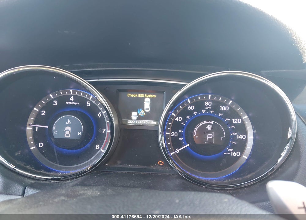 2014 HYUNDAI SONATA SE VIN: 5NPEC4AC6EH865580