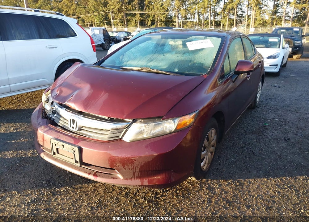 2012 HONDA CIVIC SDN LX VIN: 19XFB2F5XCE303589