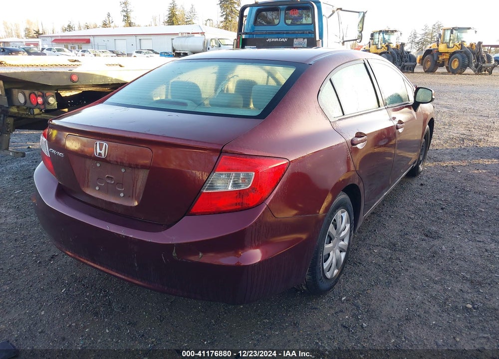 2012 HONDA CIVIC SDN LX VIN: 19XFB2F5XCE303589