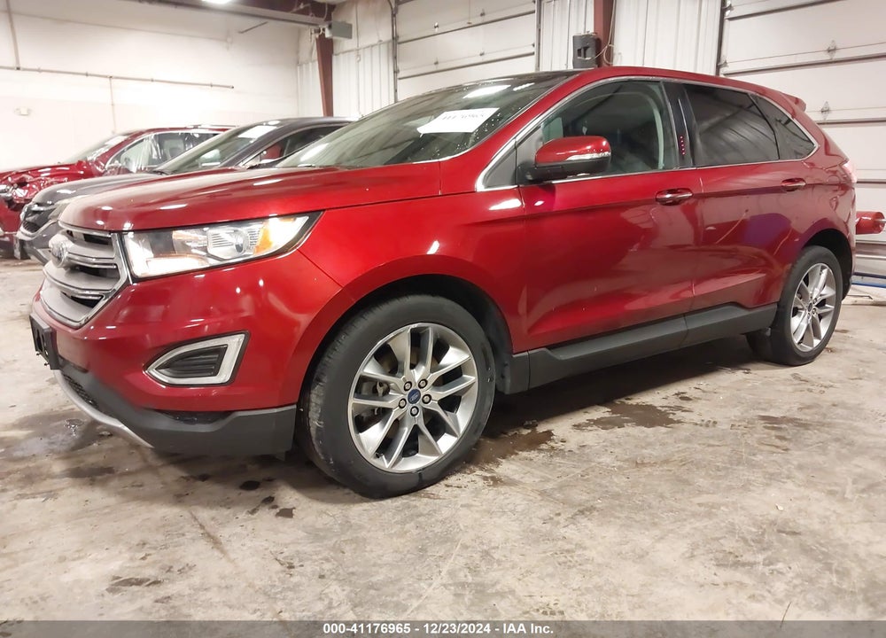 2015 FORD EDGE TITANIUM VIN: 2FMTK4K85FBB89989