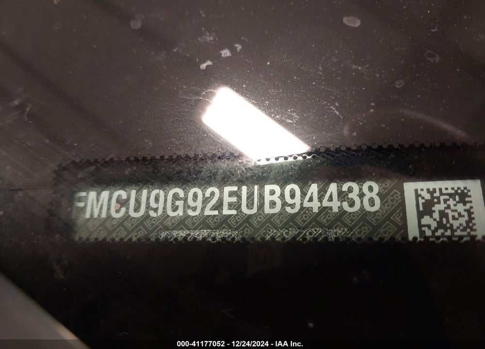 2014 FORD ESCAPE SE VIN: 1FMCU9G92EUB94438
